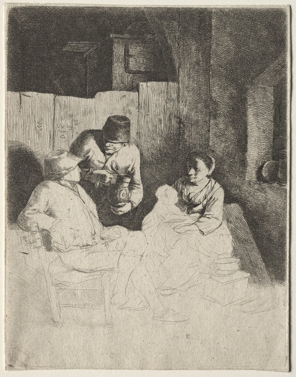 La Mère assise dans une auberge - Cornelis Pietersz Bega