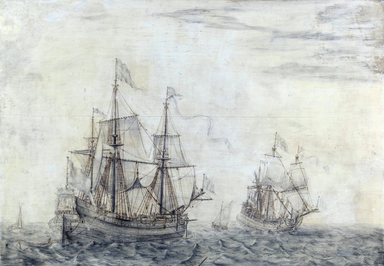 Le navire marchand hollandais le Saint Jean Baptiste - Cornelis Pietersz. de Mooy