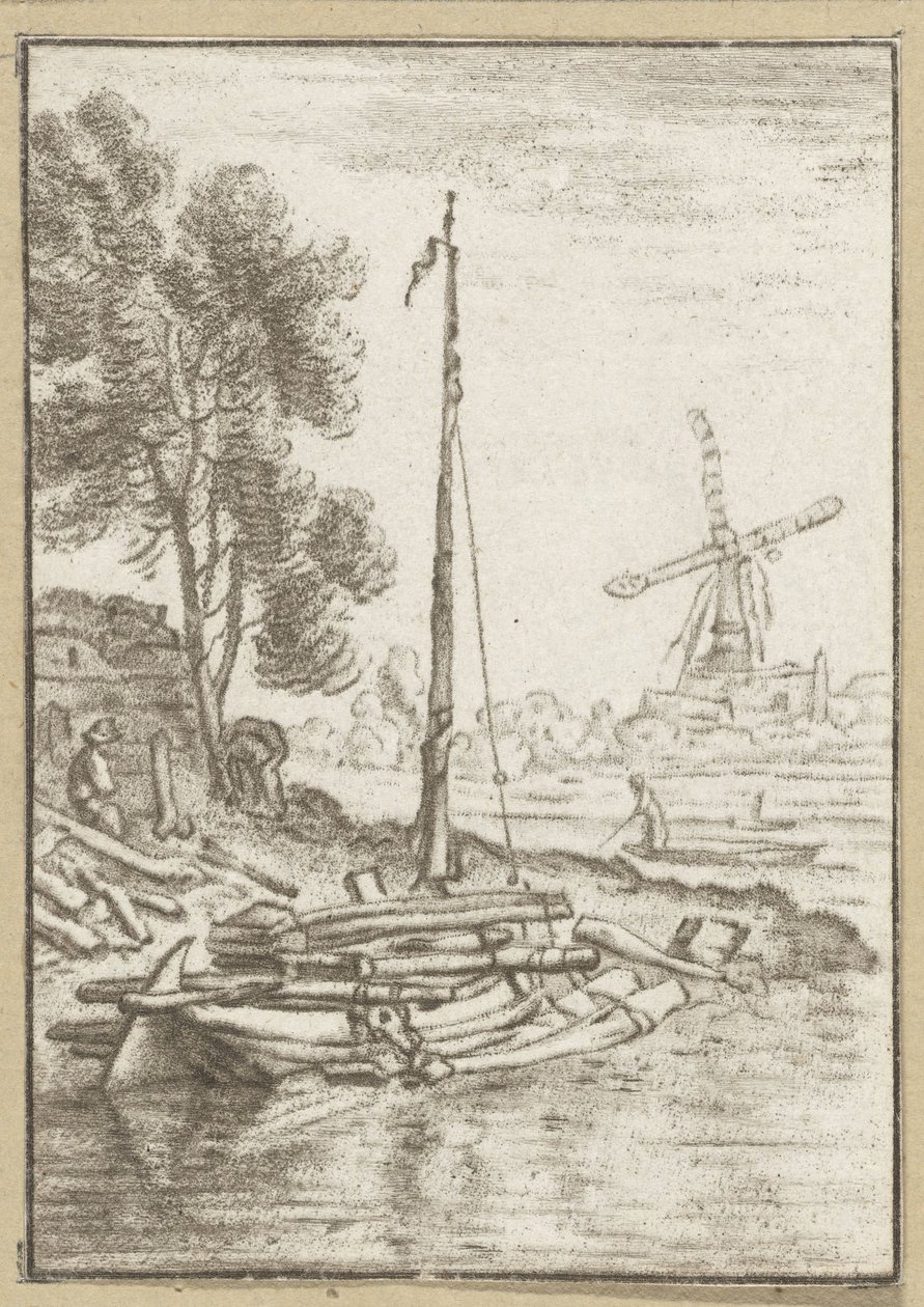 Rivière sinueuse - Cornelis Ploos van Amstel