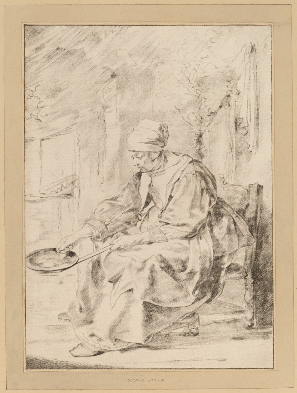 Femme aux crêpes - Cornelis Ploos van Amstel