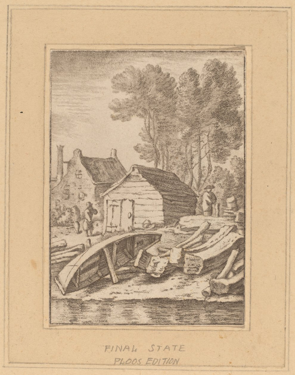 Chantier naval - Cornelis Ploos van Amstel after Herman Saftleven