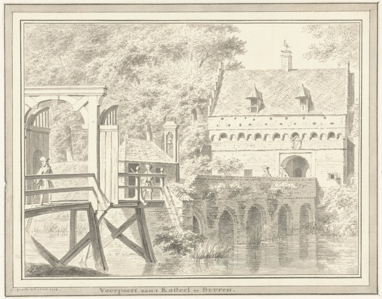 Porte avant du château de Buren - Cornelis Pronk