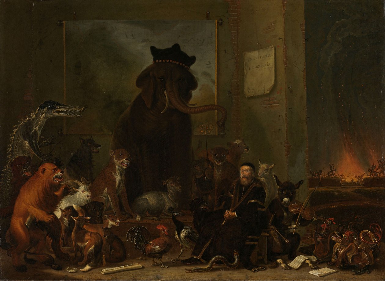 Satire du procès de Johan van Oldenbarnevelt - Cornelis Saftleven