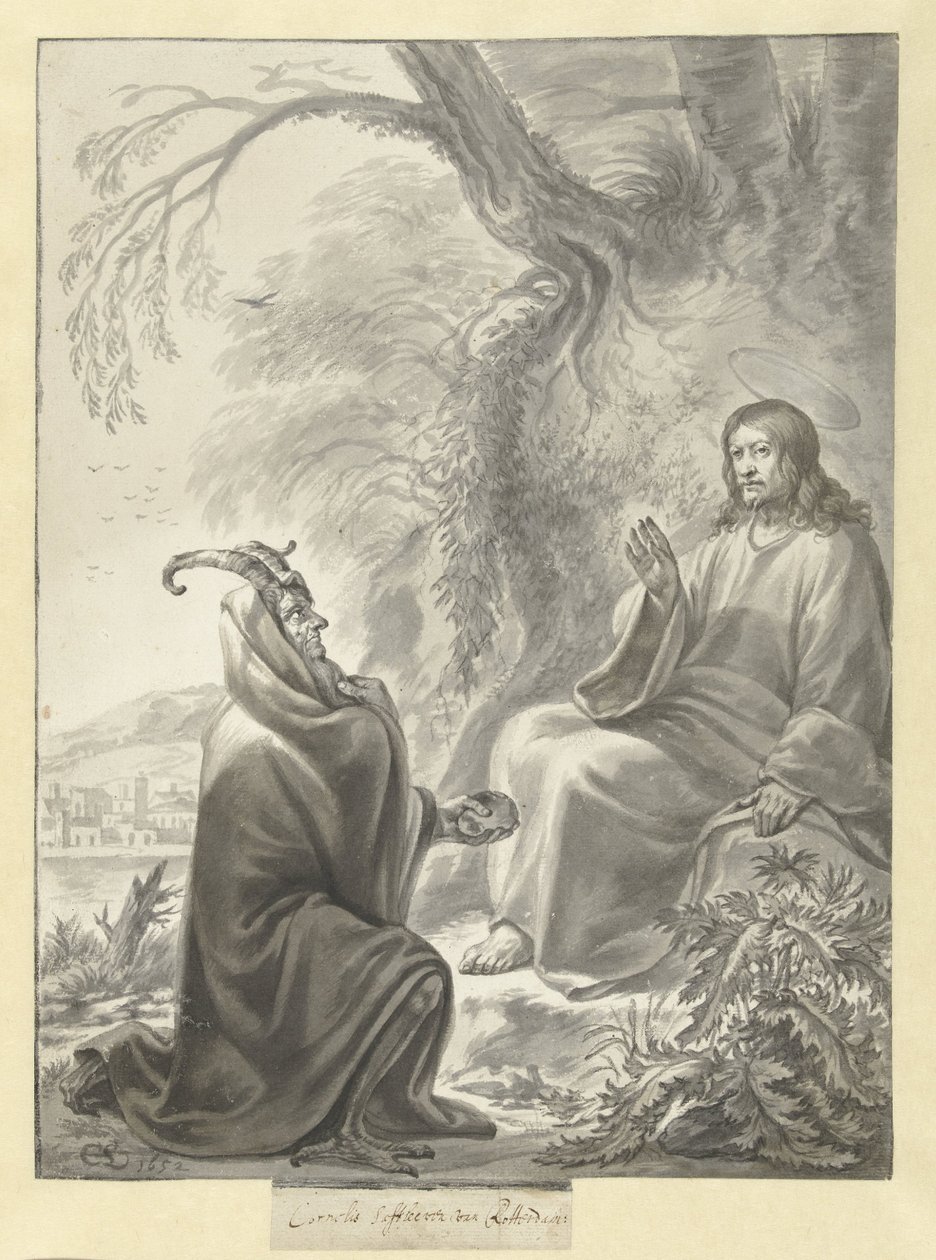 La Tentation du Christ - Cornelis Saftleven