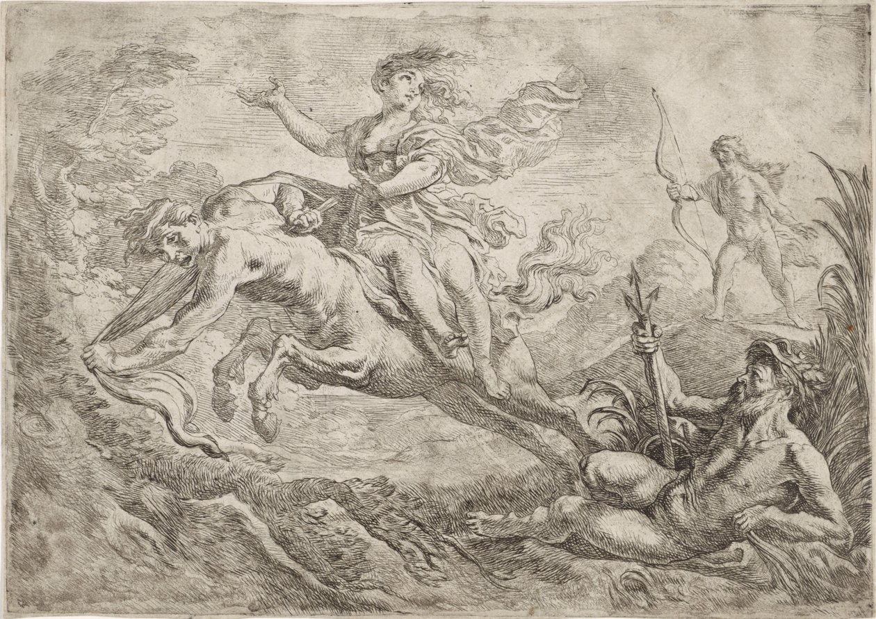 Nessus frappé par la flèche empoisonnée d