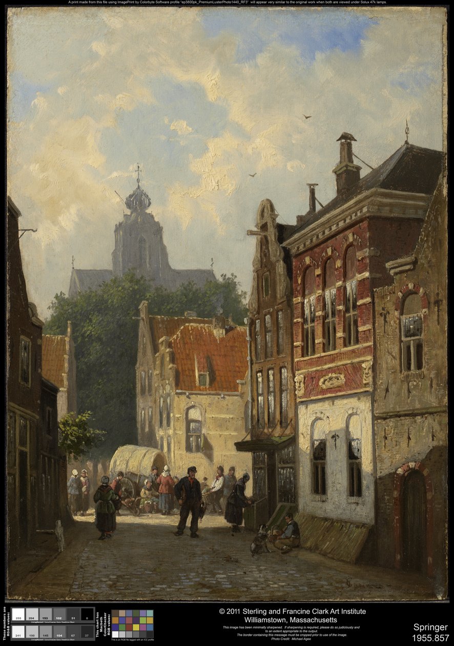 Scène de rue néerlandaise - Cornelis Springer