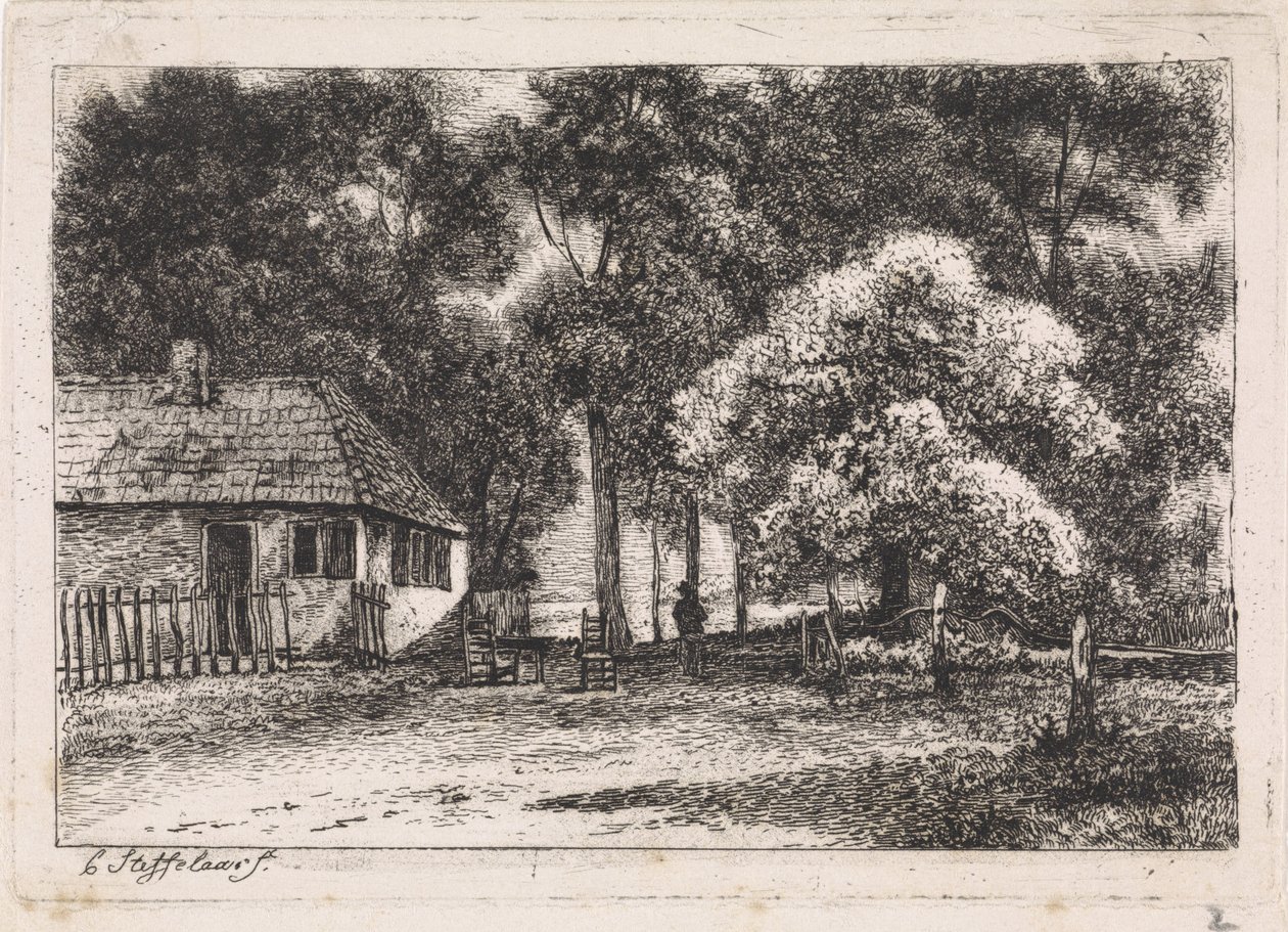 Maison entre les arbres - Cornelis Steffelaar