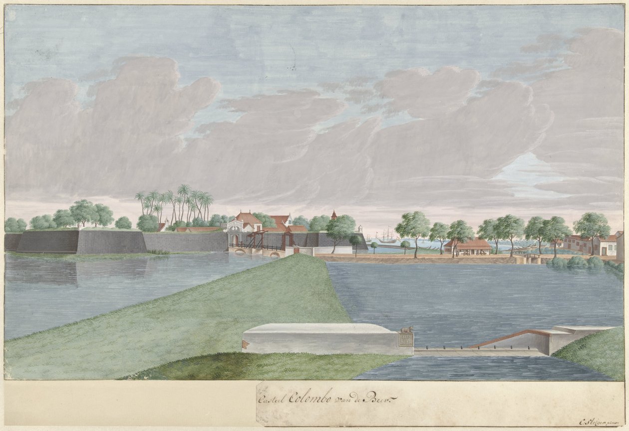 Vue de Colombo depuis le pont De Beer - Cornelis Steiger