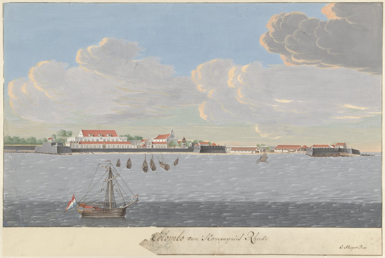 Vue de Colombo depuis la rade - Cornelis Steiger