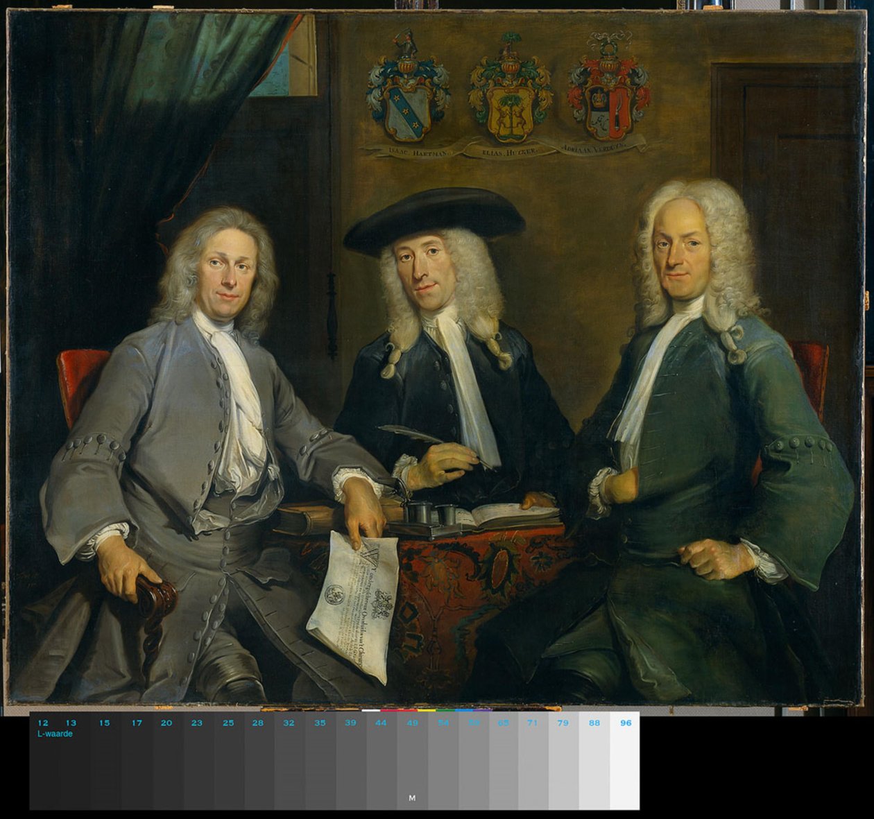 Trois syndics de la guilde des chirurgiens - Cornelis Troost