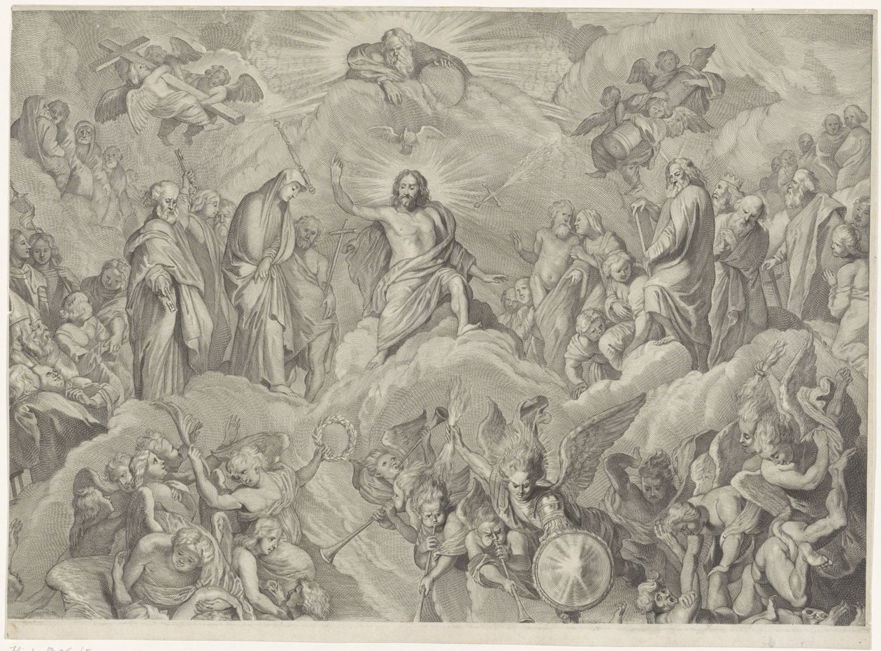 Jugement dernier (plaque supérieure) - Cornelis Visscher (II)