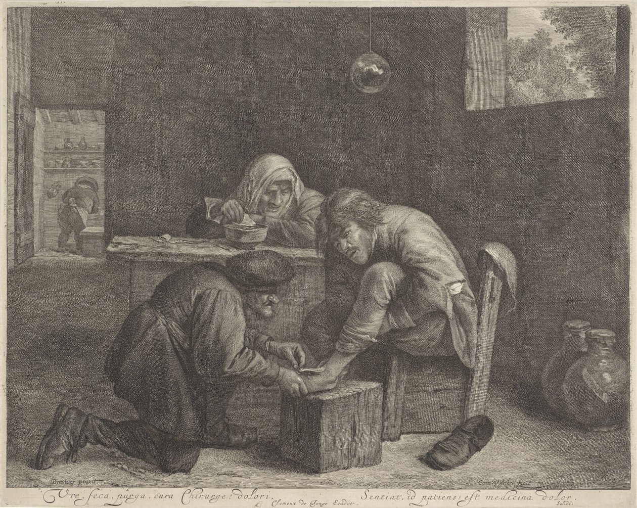 Homme chez un médecin - Cornelis Visscher (II)