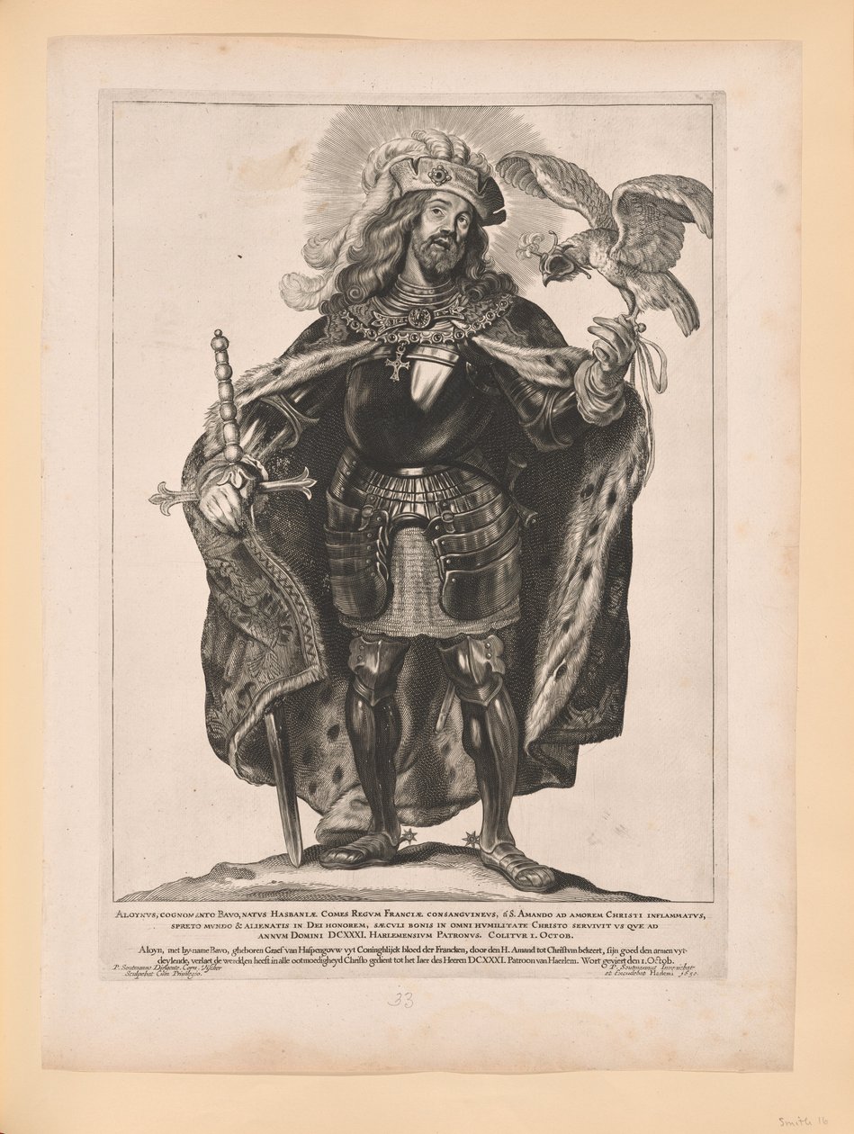Saint Bavon, extrait de Saints des Pays-Bas du Nord et du Sud - Cornelis Visscher