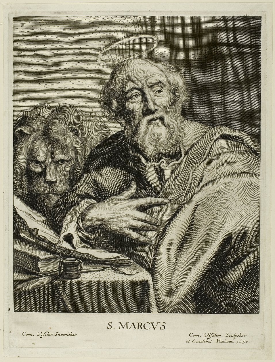 Saint Marc, extrait des Quatre évangélistes - Cornelis Visscher