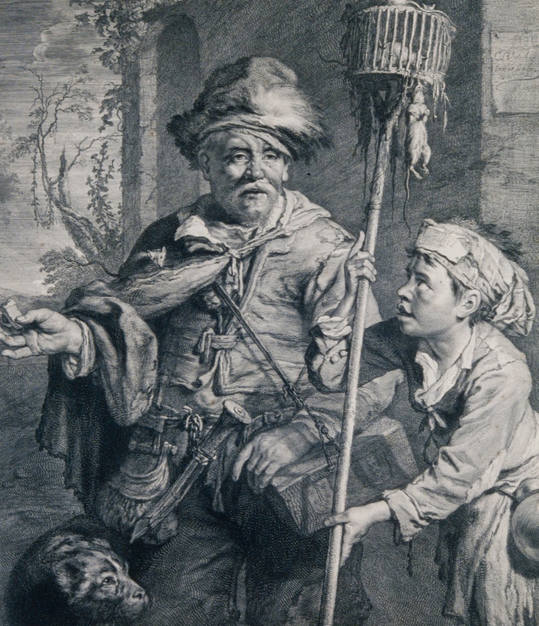 Le marchand ambulant de poison pour rats - Cornelis Visscher