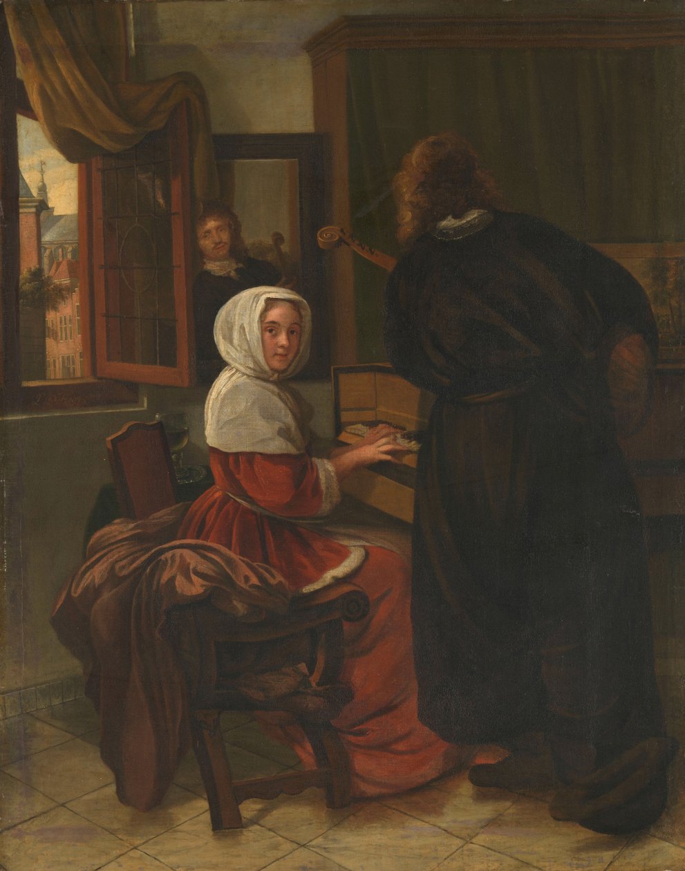 Couple faisant de la musique - Cornelis de Man