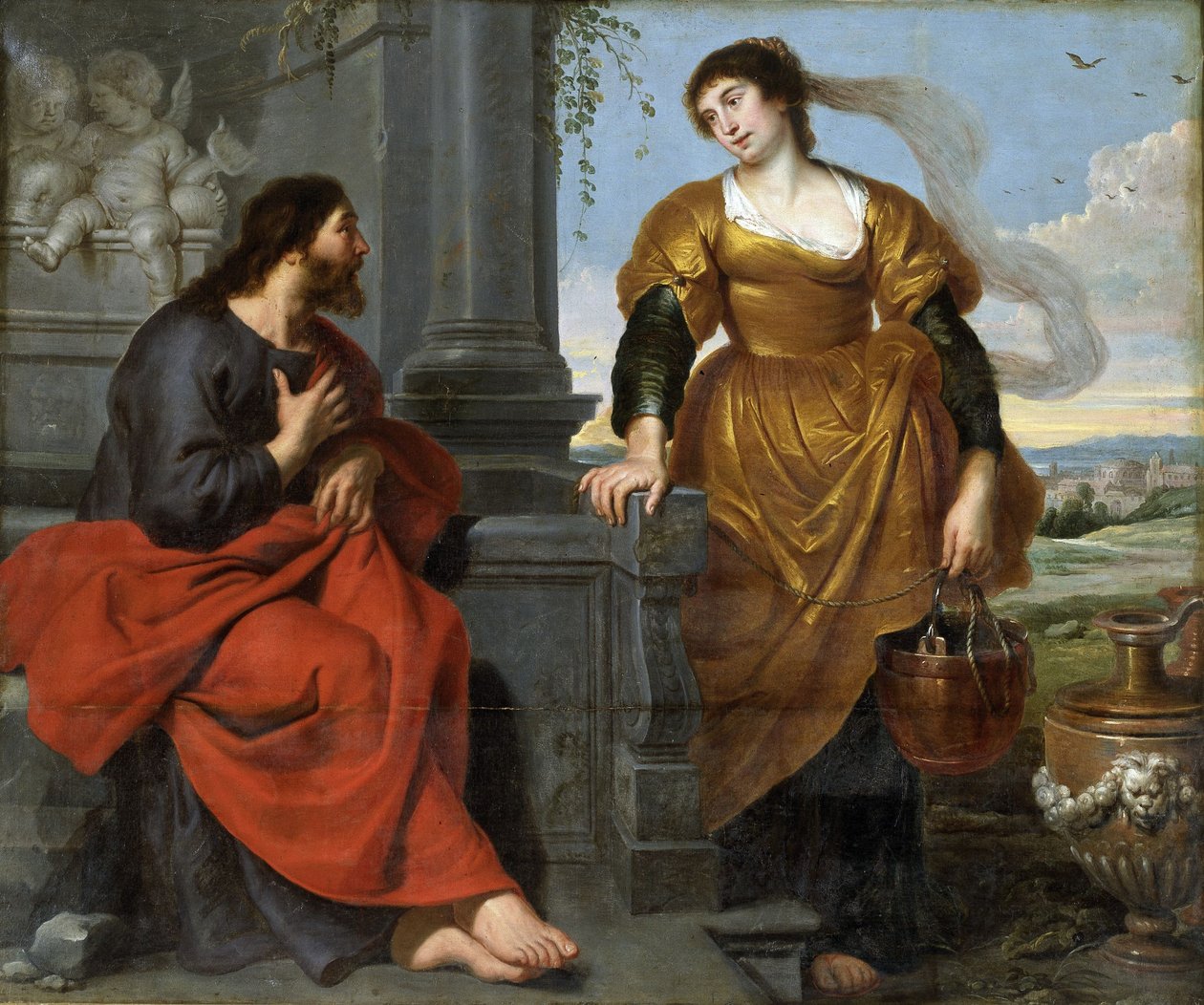 Le Christ et la Samaritaine - Cornelis de Vos
