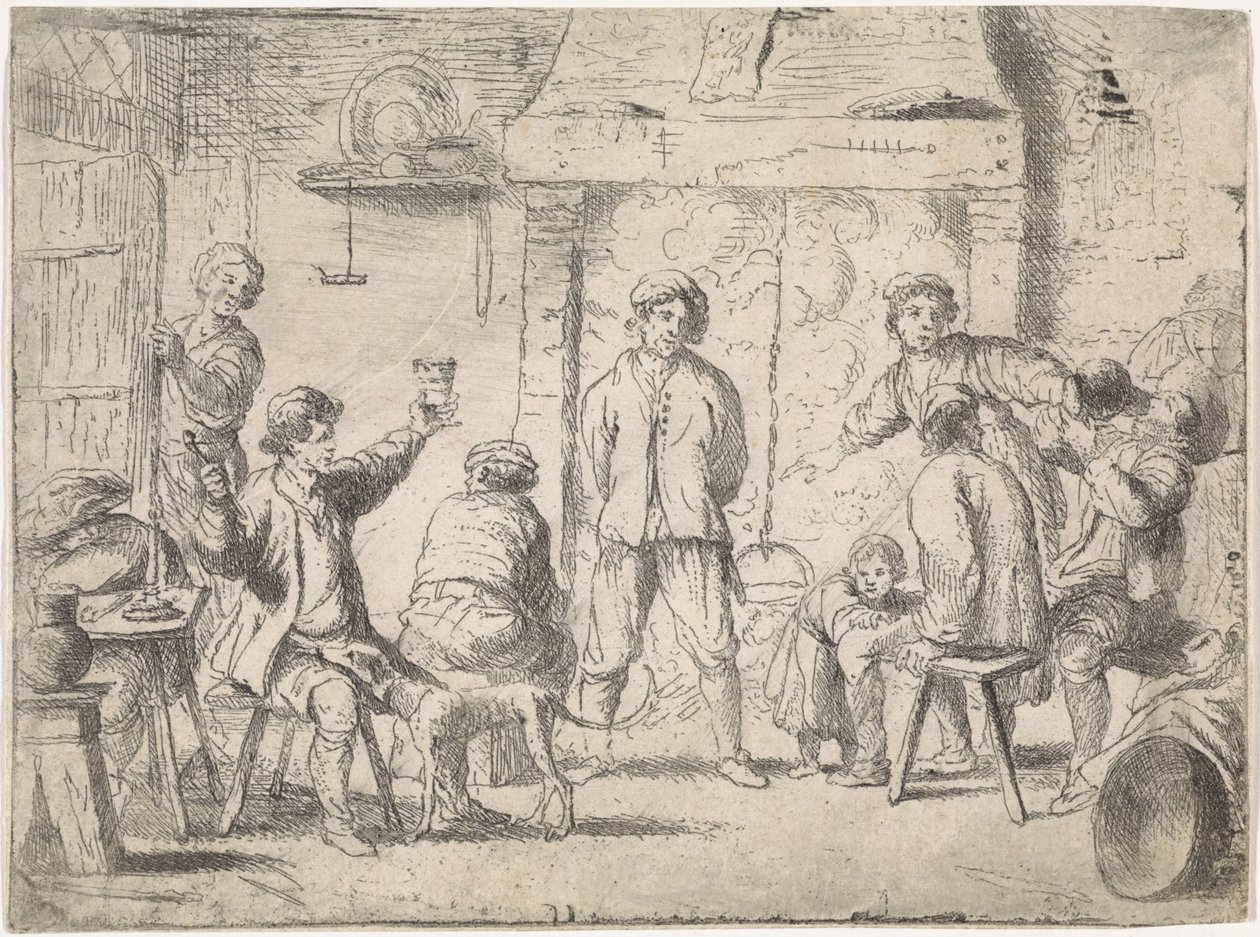 Paysans dans une auberge - Cornelis de Wael