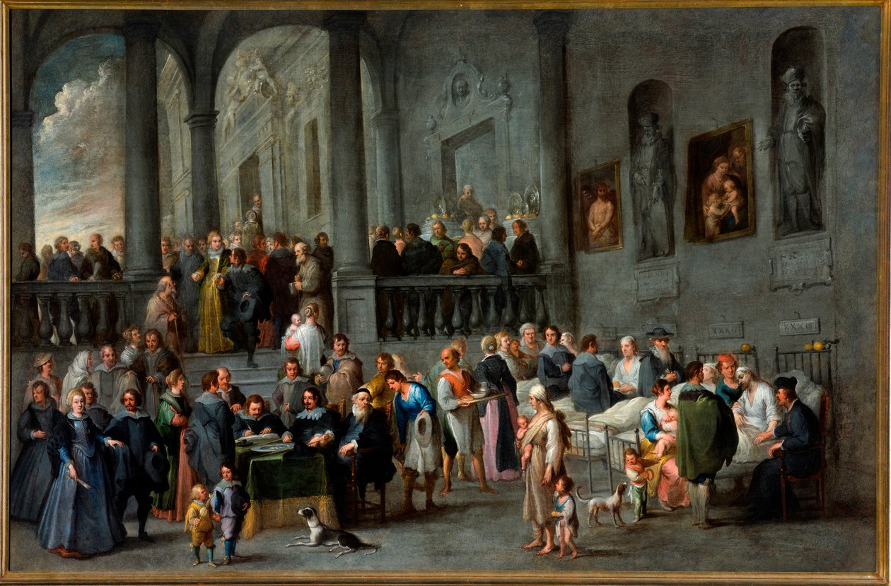 Cycle des Sept Œuvres de Miséricorde Corporale : Visiter les Malades - Cornelis de Wael