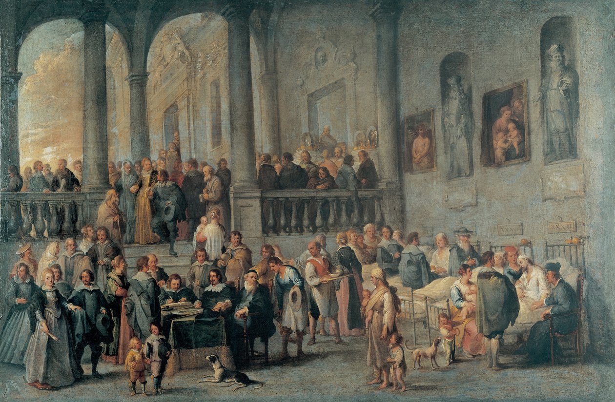Visiter les malades - Cornelis de Wael