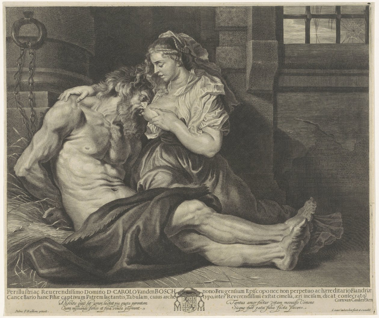Cimon et Pero (Caritas Romana) - Cornelis van Caukercken
