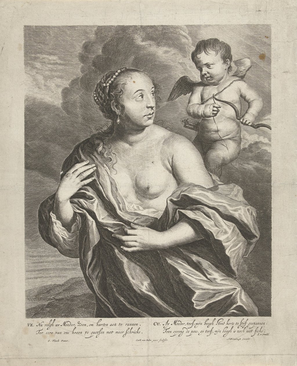 Vénus et Cupidon - Cornelis van Dalen (II)