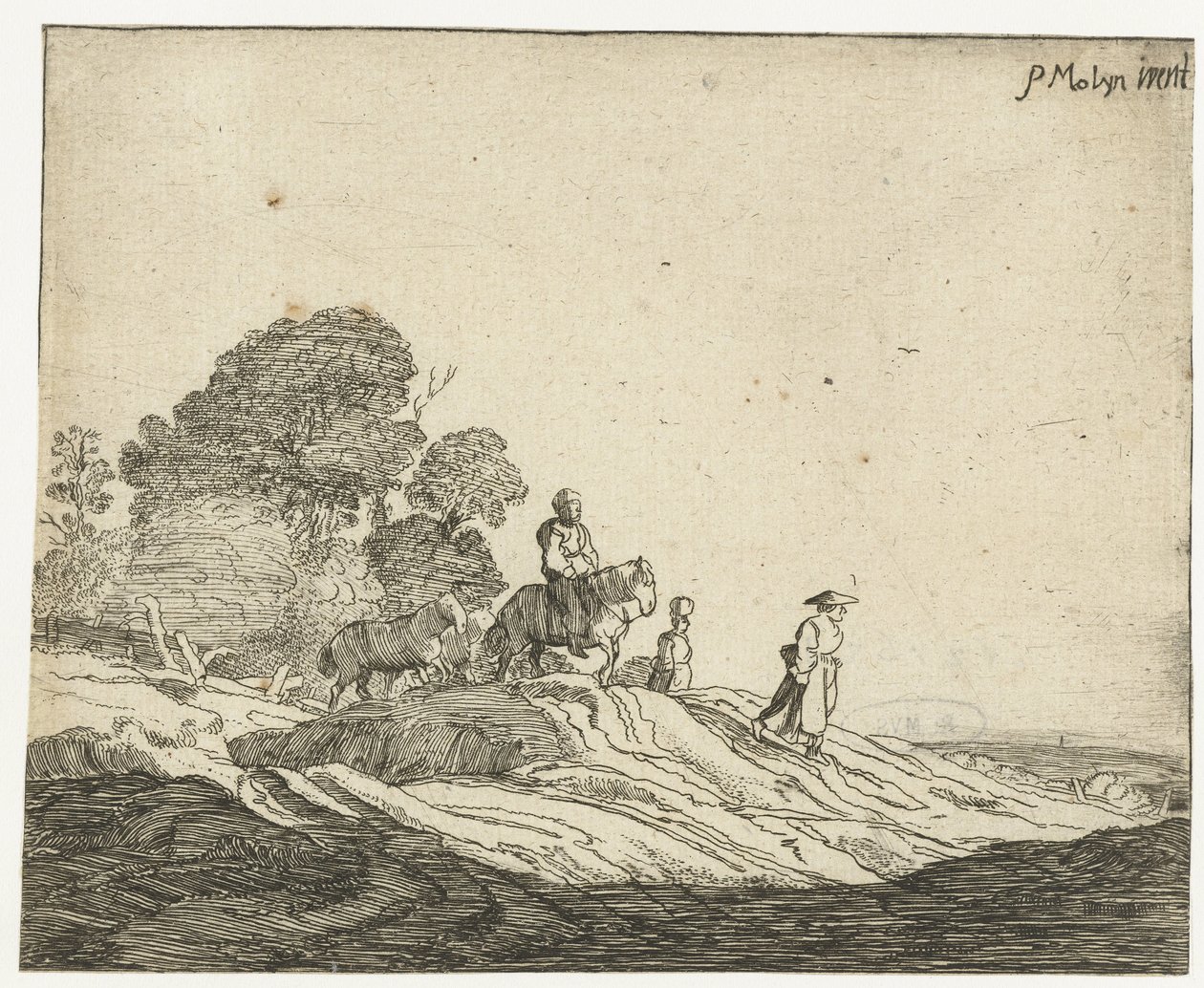 Paysage avec chevaux - Cornelis van Kittensteyn (attributed to)