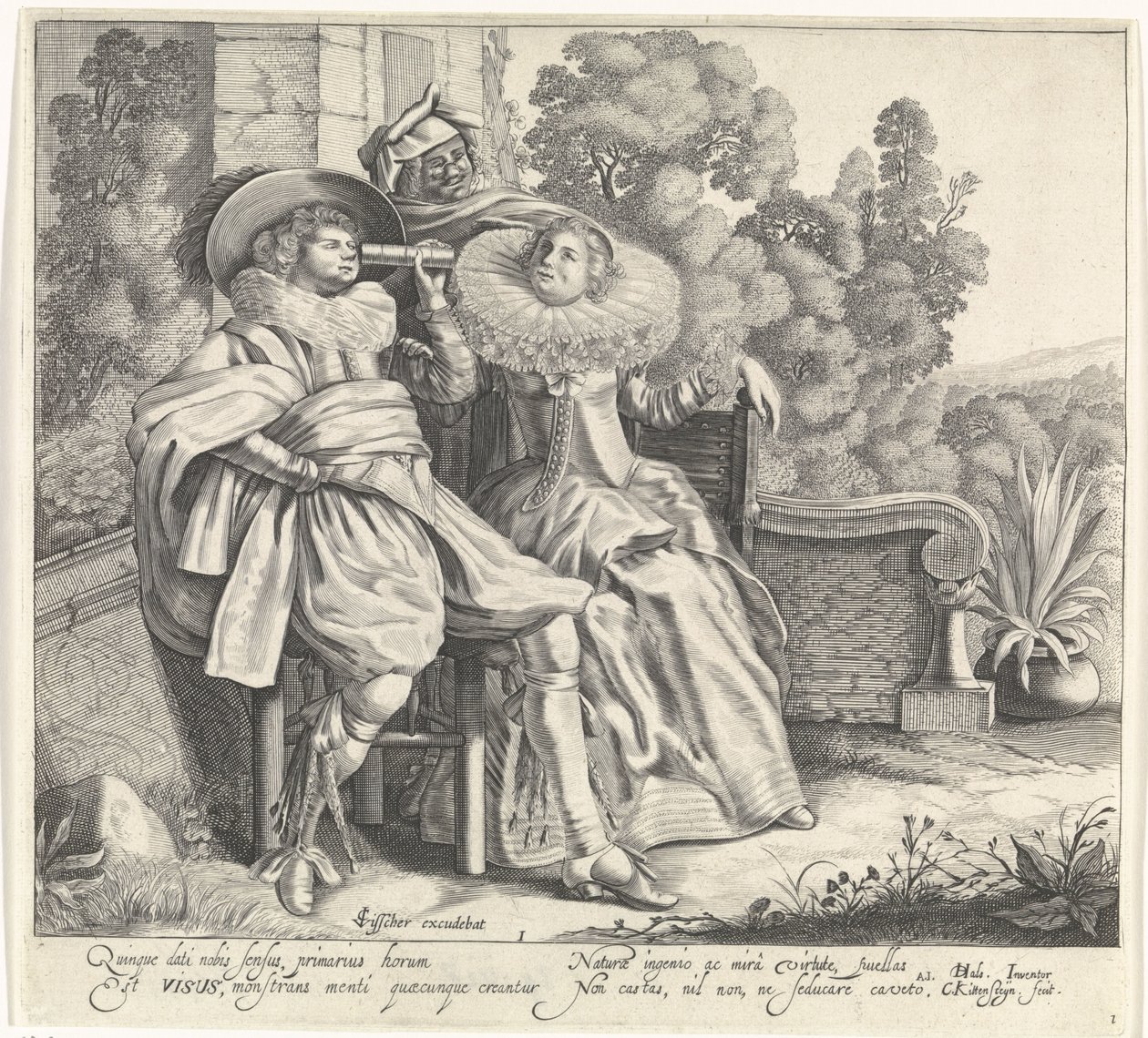 La Vue (Les cinq sens) - Cornelis van Kittensteyn