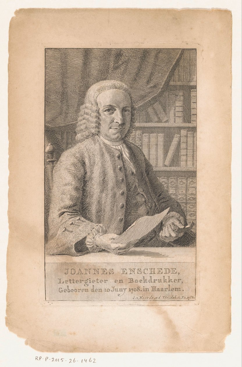 Portrait de Johannes Enschedé - Cornelis van Noorde