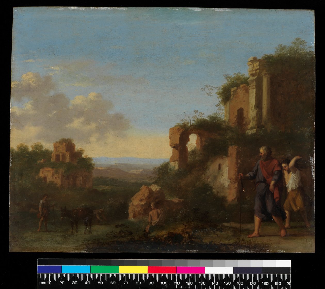 Paysage avec Abraham et Isaac, avant 1667 - Cornelis van Poelenburgh