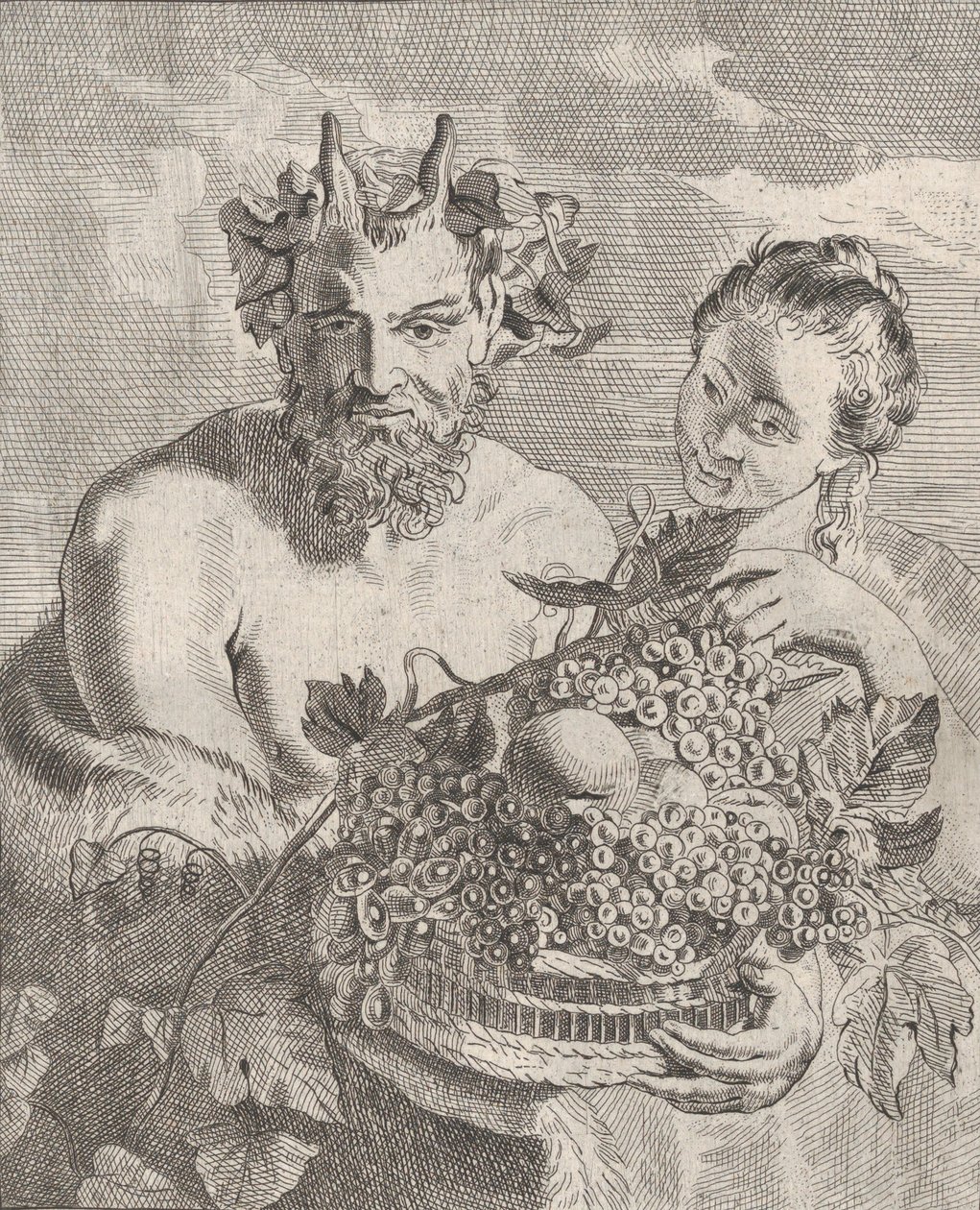 Satyre et Bacchante - Cornelis van Poelenburgh