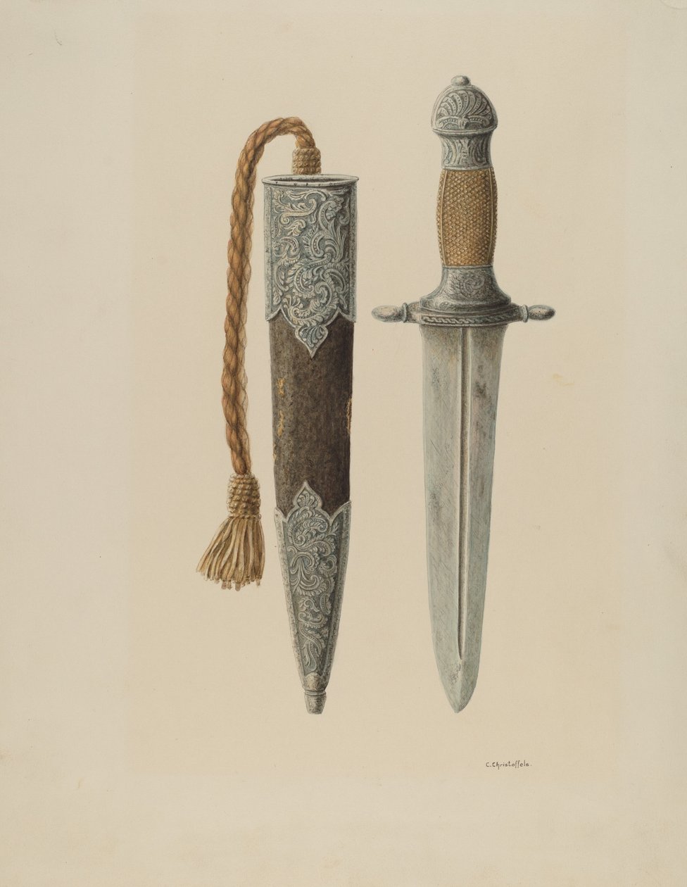 Dague et fourreau - Cornelius Christoffels
