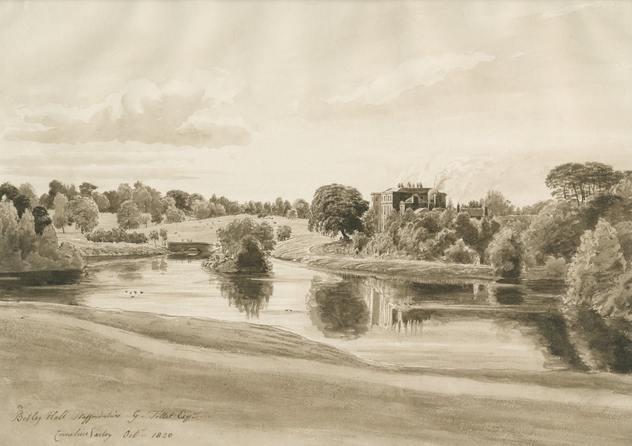 Betley Hall - Cornelius Varley