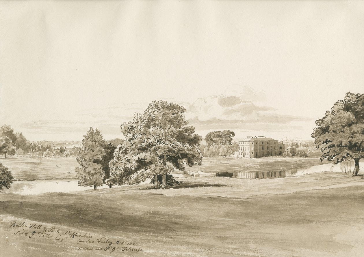 Betley Hall - Cornelius Varley