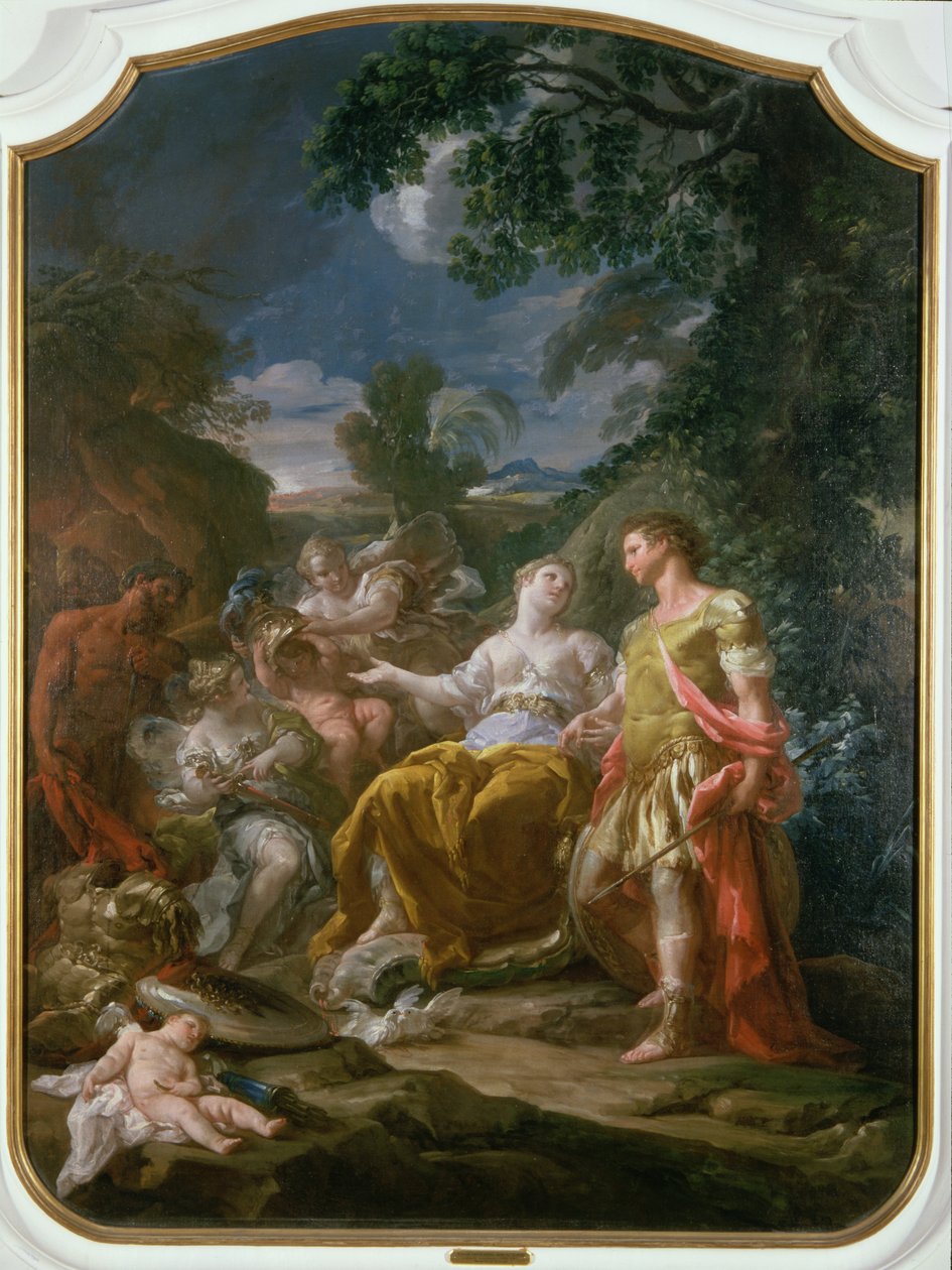 Mars et Vénus avec des cupidons - Corrado Giaquinto