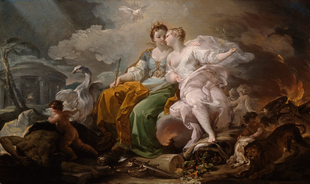 Allégorie de la paix et de la justice - Corrado Giaquinto