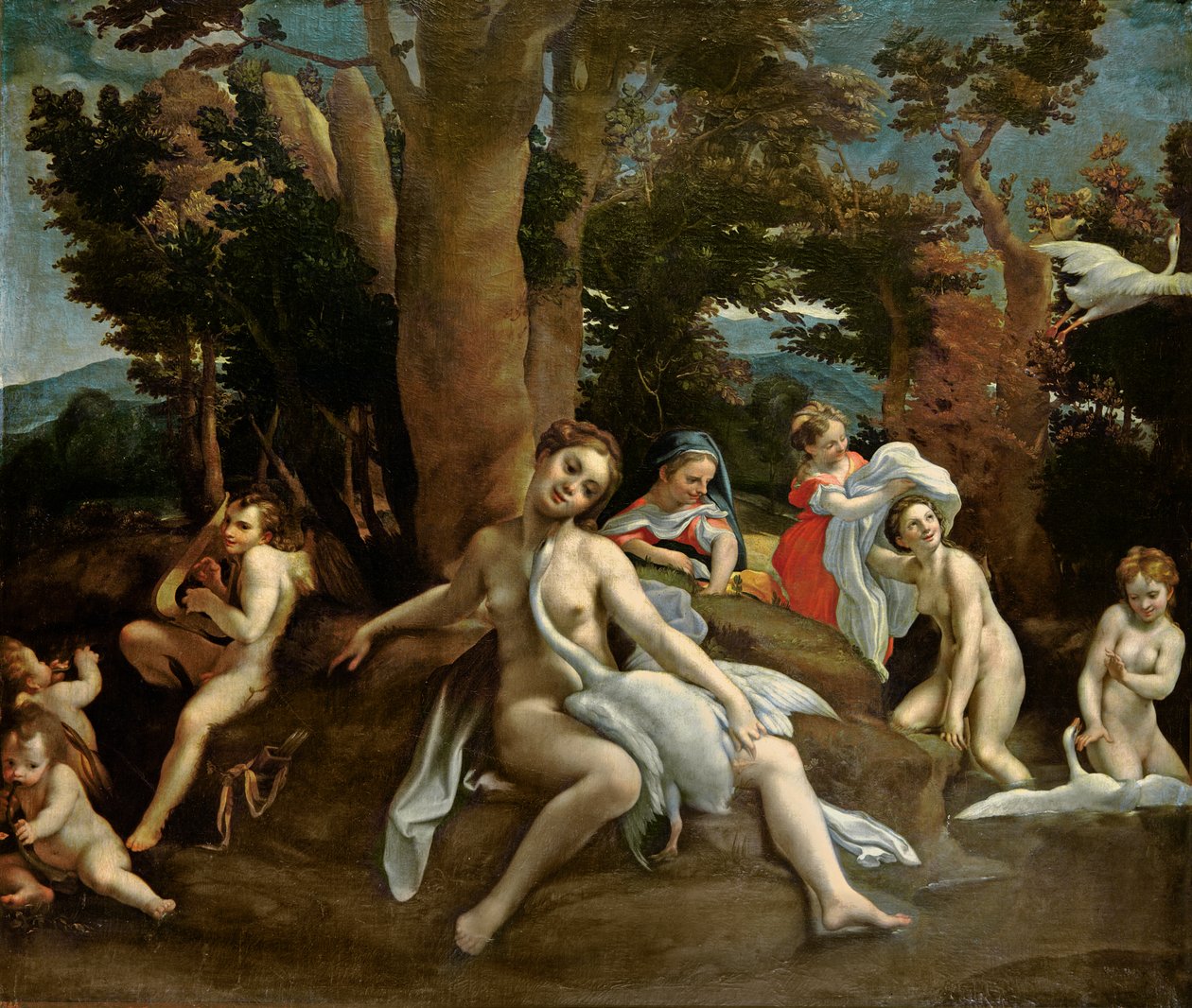 Léda et le cygne - Antonio da Correggio