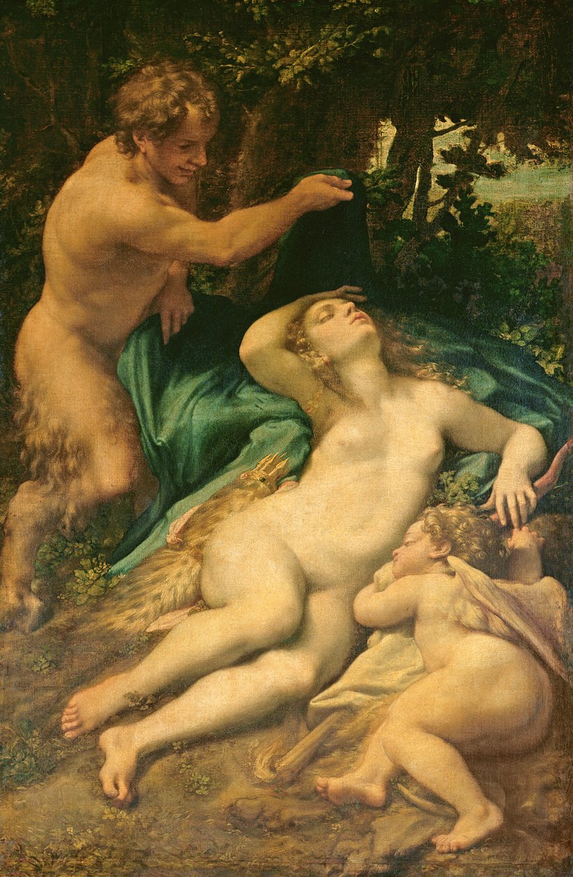 Vénus, Satyre et Cupidon, 1528 - Antonio da Correggio