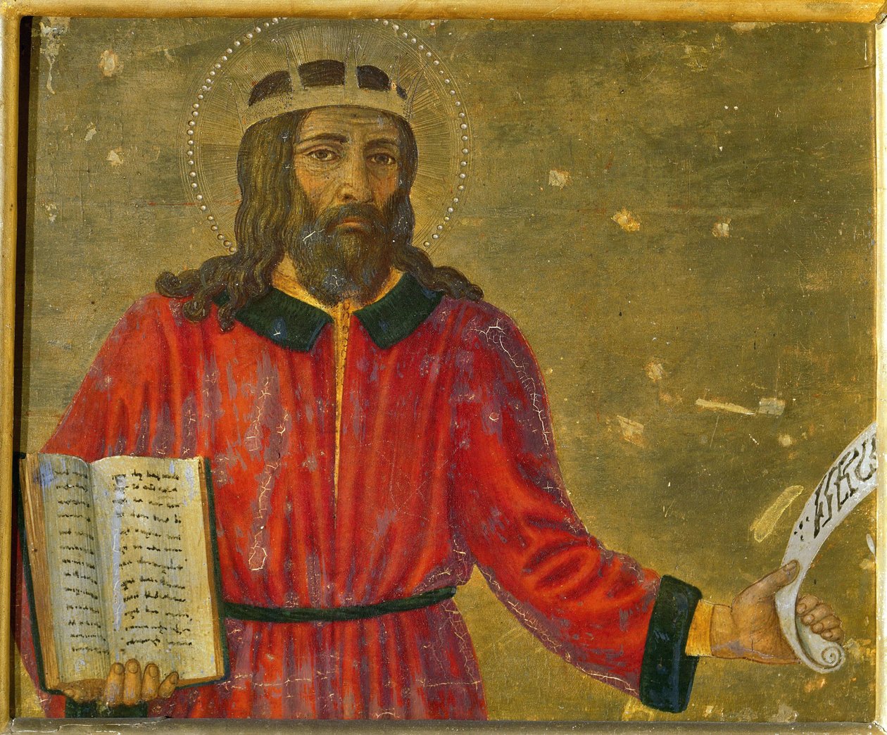 Roi David, panneau de prédelle du retable - Cosimo di Lorenzo Rosselli