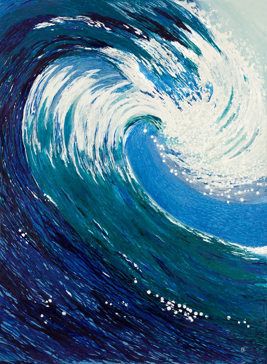 Eau de vie, 2023 (encre acrylique sur papier chiffon) - Courtenay Kusitor