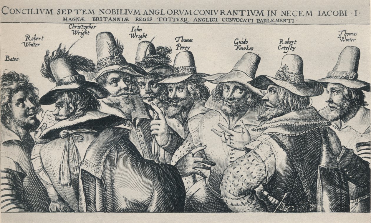Les Conspirateurs de la Conspiration des Poudres, 1605 - Crispijn de Passe I