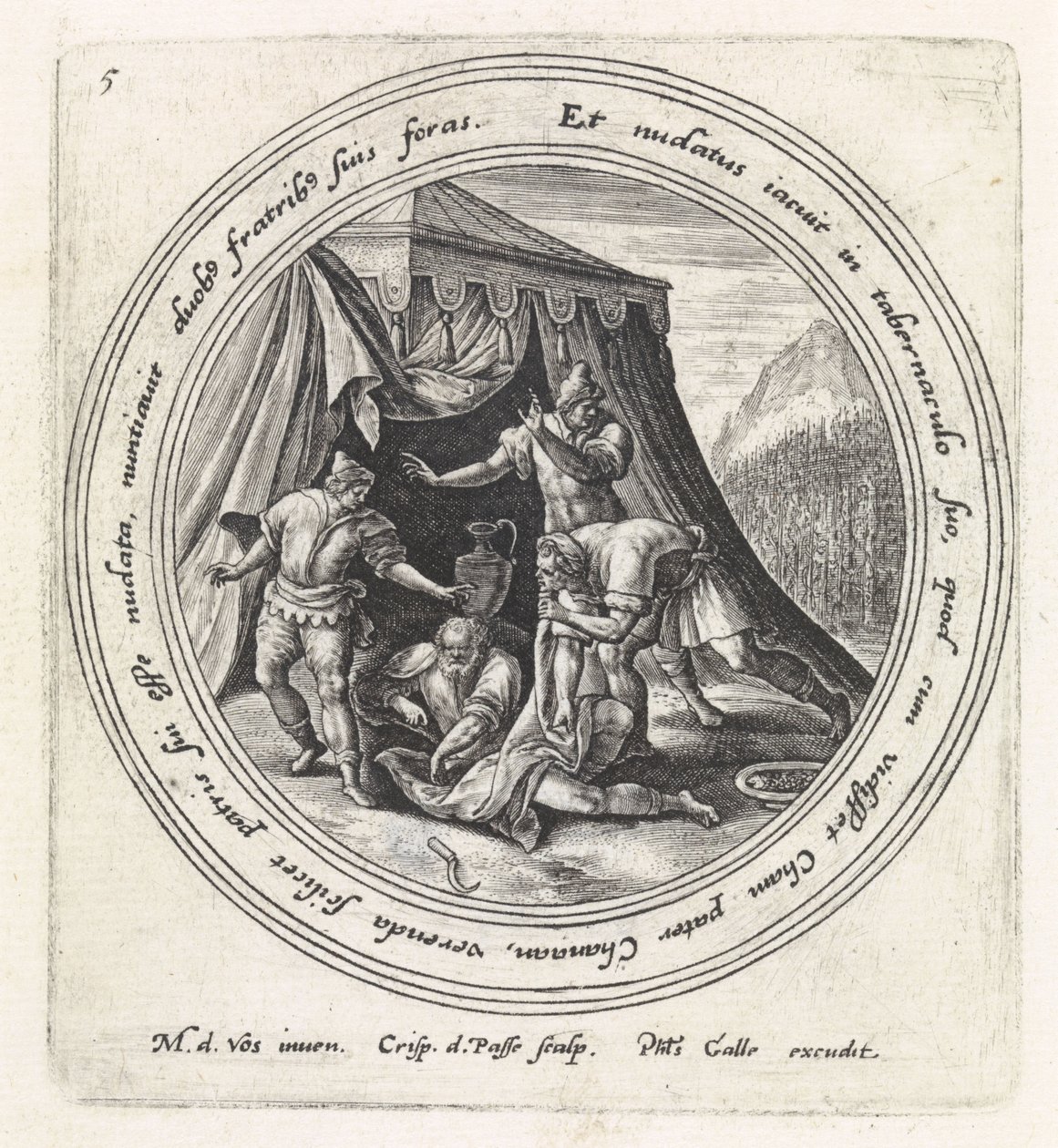 Ivresse de Noé - Crispijn van de Passe (I)