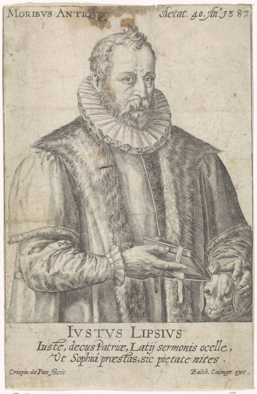 Portrait de Justus Lipsius - Crispijn van de Passe (I)