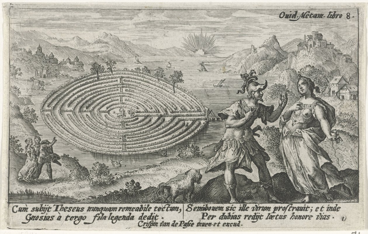 Thésée et Ariane - Crispijn van de Passe (I)