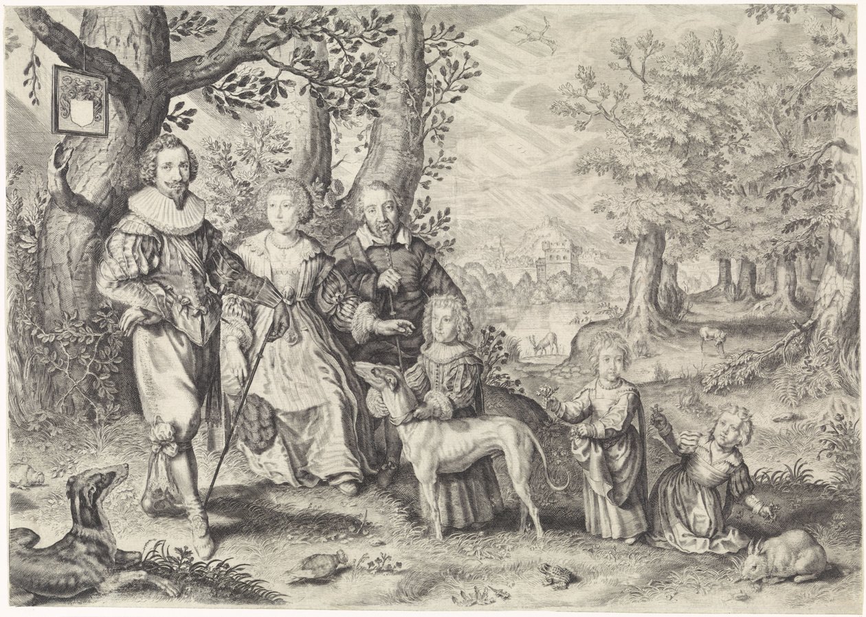 Portrait de Guy Michel Lejay et sa famille - Crispijn van de Passe (II)