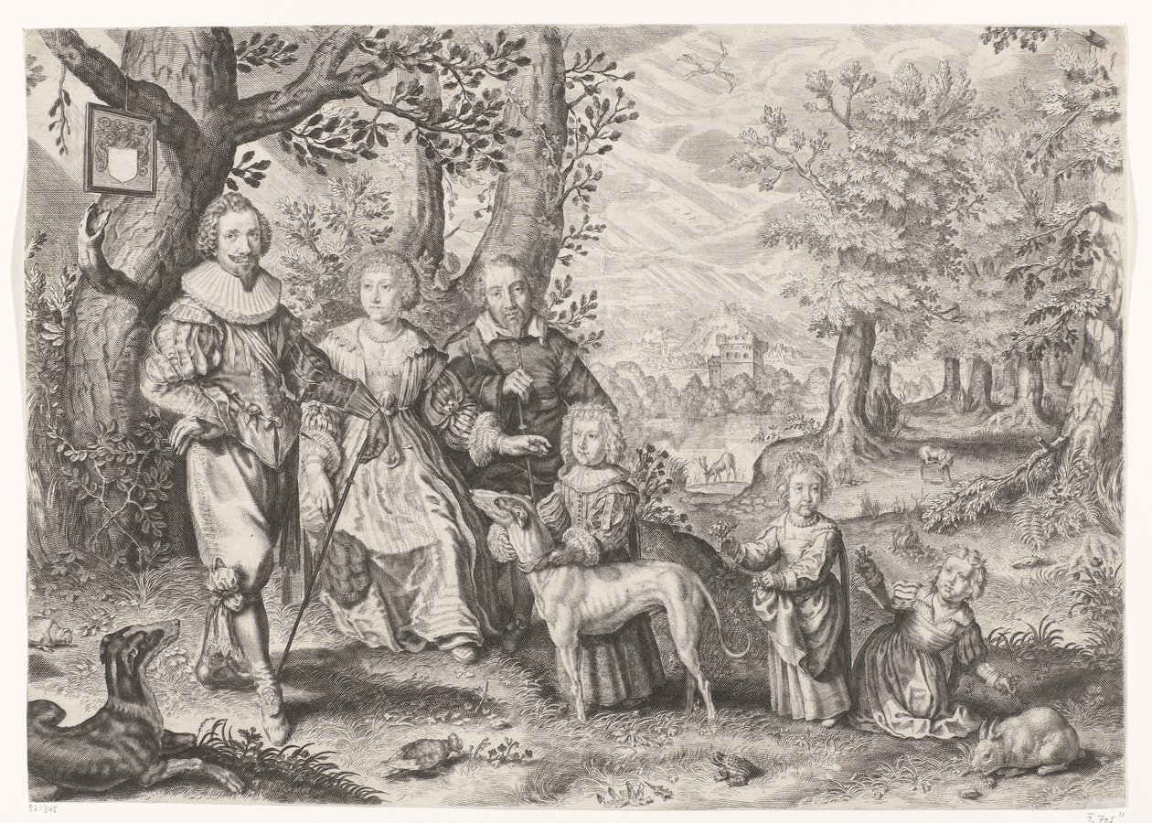 Portrait de Guy Michel Lejay et sa famille - Crispijn van de Passe (II)