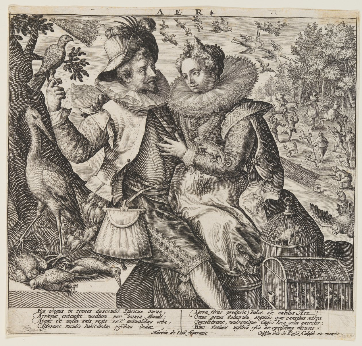 Aer (Air), tiré de The Elements - Crispijn van de Passe I