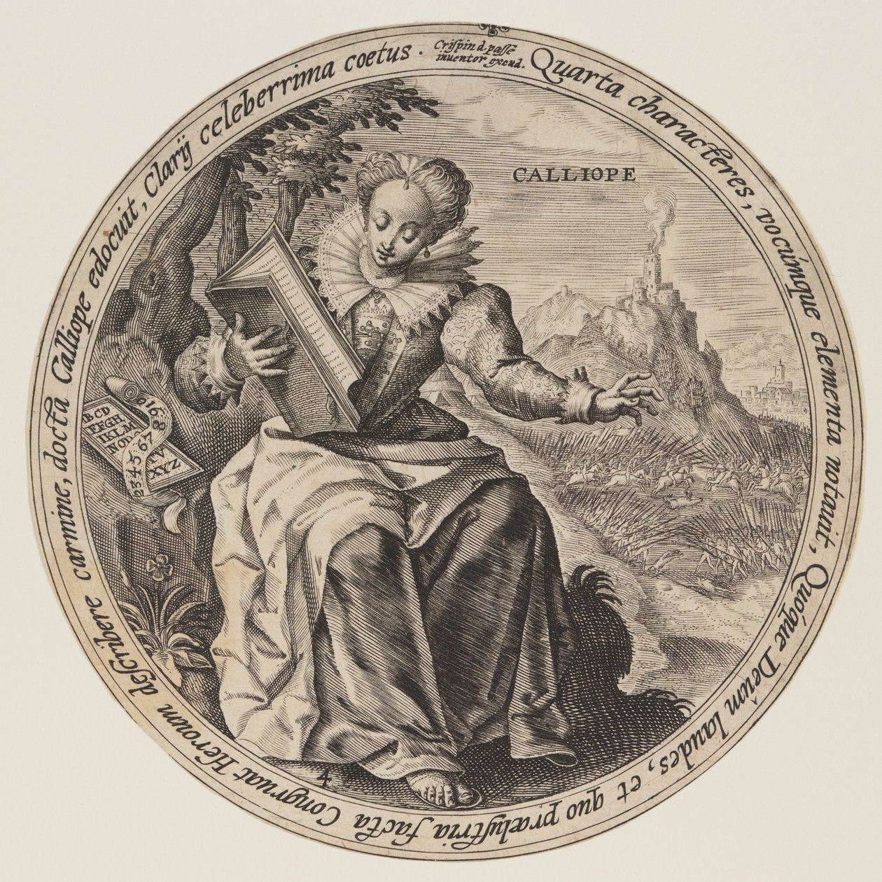 Clio, des Muses - Crispijn van de Passe I
