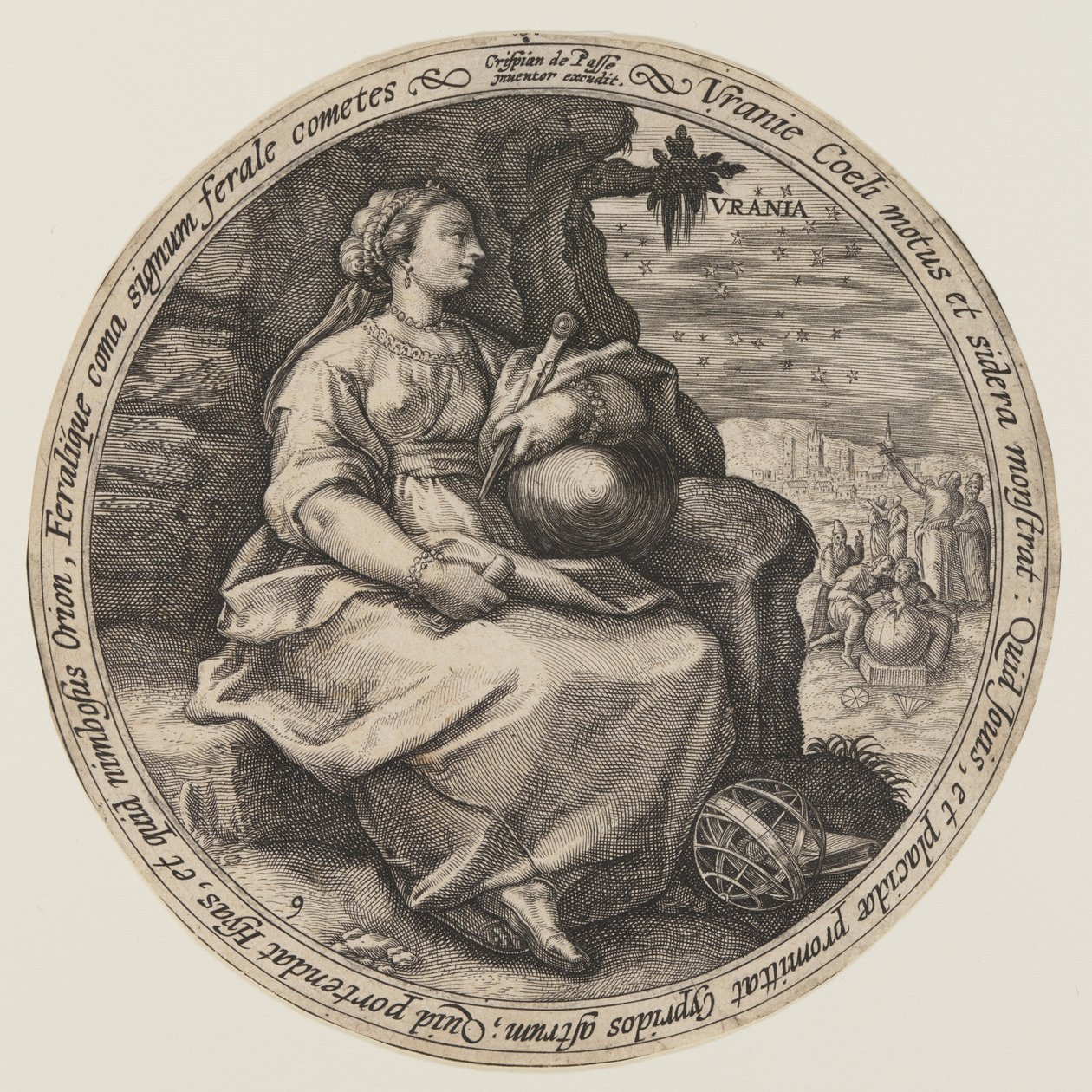 Polymnie, extrait des Muses - Crispijn van de Passe I