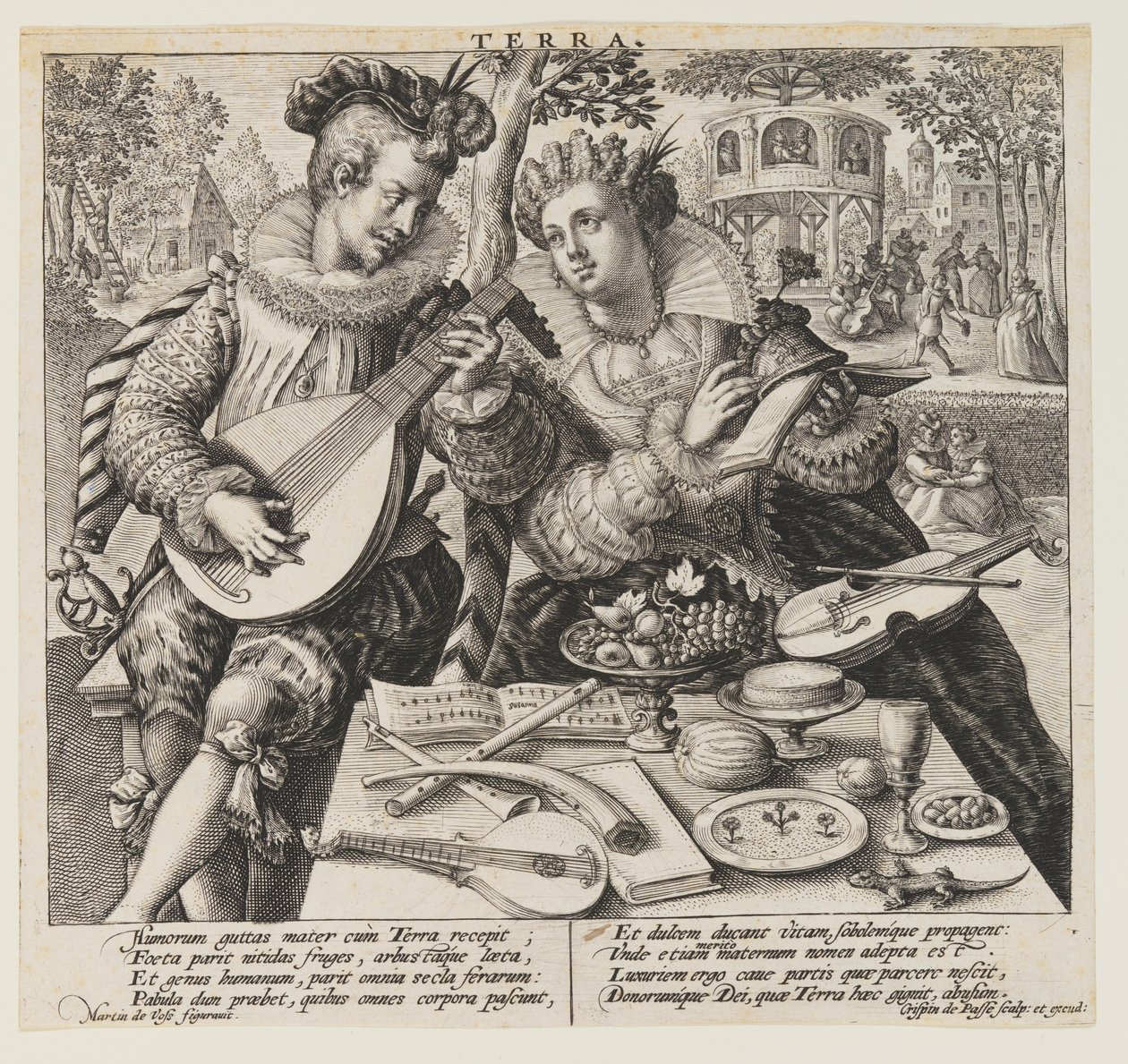 Terra (Terre), tiré de The Elements - Crispijn van de Passe I